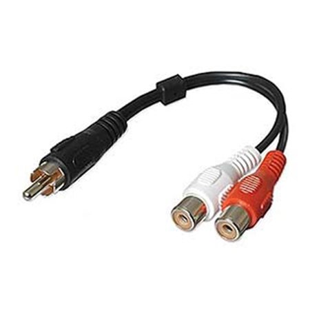 GENERAC Generic 190 0321 6" RCA Male To RCA Female Y Cable 190 0321